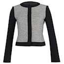 Boss Front-Zip Paneled Cropped Jacket in Black Cotton - Hugo Boss