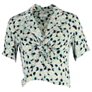 Camisa de pijama estampada Sandro Paris em viscose com estampa floral