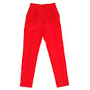 Dolce & Gabbana Trousers in Red Silk