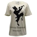 Gucci Chateau Marmont Printed Cotton T-shirt in Cream Cotton