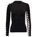 Alexander Wang Checkered Sweater in Black Viscose