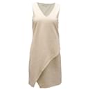 Diane Von Furstenberg Asymmetrisches Kleid aus weißer Viskose