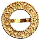 Scarf ring 70/80s Guy Laroche gold metal