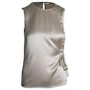 Tory Burch Sleeveless Side Tie Top in Champagne Triacetate