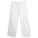 Jeans Pescatore Loewe in Cotone Bianco