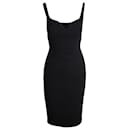 Michael Kors Collection Sleeveless Bustier Dress in Black Wool