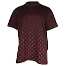 T-shirt Louis Vuitton Monogram Gradient en coton bordeaux