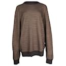 Louis Vuitton Oversized Stripe Sweater in Brown Cotton