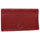 SAINT LAURENT Clutch Bag Patent Leather Red Purple Auth yk6626 - Saint Laurent