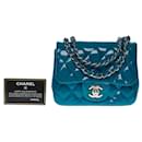 Sac Chanel Timeless/Classic in Blue Leather - 101213