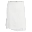 Prada Asymmetric Skirt in White Cotton