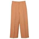 Jacquemus Le Pantalon Sauge Trousers in Orange Viscose