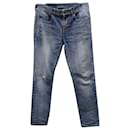 Jeans Saint Laurent Slim Fit in Cotone Blu