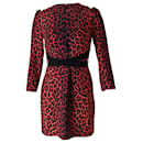 Victoria Beckham Printed Dress in Animal Print Polyester