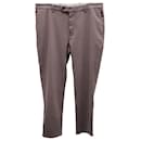 Brunello Cucinelli Relaxed Fit Trousers in Mauve Cotton