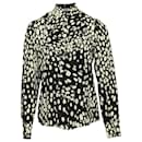 Moschino Printed Blouse in Black Silk