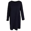 Theory Tunic Dress in Navy Triacetate