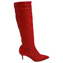 Paul Andrew Nadia High Boots in Red Leather