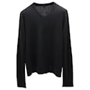 Theory V-neck Sweater in Black Cashmere