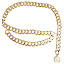 cinturón de cadena dorada - Chanel