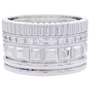 Boucheron ring, "Four Radiant Edition", WHITE GOLD, diamants.