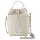 HOBO 5Ac Bucket Bag Small - Maison Margiela - Leather - Beige - Maison Martin Margiela