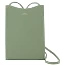 Jamie Neck Pouch - A.P.C - Leather - Green - Apc