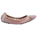 Tod's Ballet Flats in Pink Leather