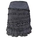 Jupe InWear en laine noire à fines rayures - Autre Marque
