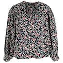 Isabel Marant Ryton Floral Blouse in Multicolor Silk