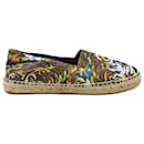 Kenzo Tiger Print Espadrille Loafers in Multicolor Canvas