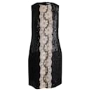 Dolce & Gabbana Mini Dress with Lace in Black Sequin