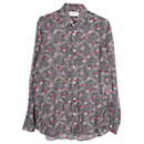 Saint Laurent Button-Down-Hemd mit Paisley-Print aus mehrfarbiger Baumwolle