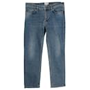 Jeans de corte reto Acne Studios Row em jeans de algodão azul