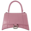 Bolso Hourglass S - Balenciaga - Cuero - Rosa empolvado