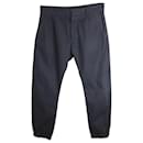 Prada Tapered Trousers in Gray Cotton