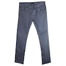 Jeans Prada Slim Fit in Denim di Cotone Azzurro