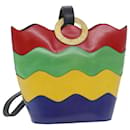 CELINE Shoulder Bag Leather Multicolor Auth 40961 - Céline