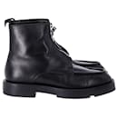 Givenchy Squared Zip Ankle Boots in Black Leather