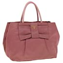 PRADA Hand Bag Nylon Pink Auth 40963 - Prada