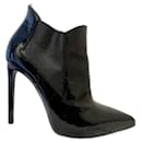 Janis 105 black patent ankle boots - Saint Laurent