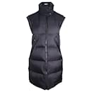 Yves Salomon YS Army Sleeveless Puffer Vest in Black Cotton