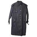 Burberry Trench Coat in Black Polyamide
