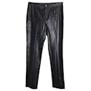 Isabel Marant Etoile Slim Fit Trousers in Black Faux Leather