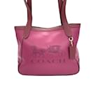 Carriage Logo Leather Tote - Coach