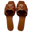 Tribute flat sandals Tan 37-37.5 - Saint Laurent