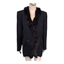 YVES SAINT LAURENT  Jackets T.fr 40 Fur - Yves Saint Laurent