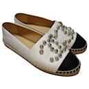 Patent calf leather Crystal CC Espadrilles - Chanel