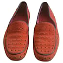 Red openwork loafers - Loewe