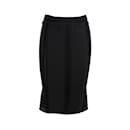 Roberto Cavalli Strechy Midi Skirt with Lined Details